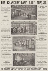 Advertentie, The Chancery-Lane Safe Deposit